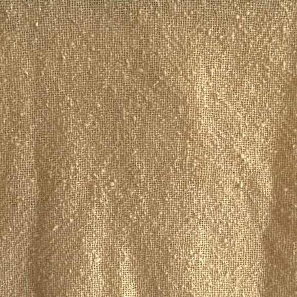 HANDWOVEN by Mary Birtles Crew Neck Short Sleeve Cropped Sweater Yellow O/S - Picture 4 of 5